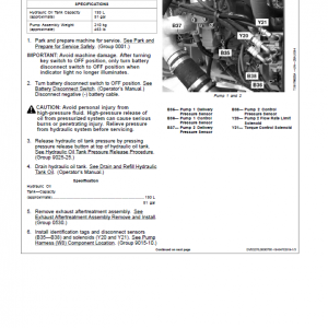 John Deere 350GLC Excavator Repair Technical Manual (S.N after F809192 - ) - Image 5