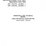 John Deere 310SK, 410K Backhoe Loader (TMC) Repair Service Manual (S.N after E219607 - )