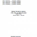John Deere 370E, 410E, 460E Dump Truck Service Manual (S.N. C634583 - C668586 )
