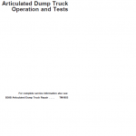 John Deere B30B Articulated Dump Truck Repair Technical Manual - Image 2