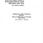 John Deere 350D, 400D Series 2 Dump Truck Technical Manual ( S.N. 626763—642001) - Image 2