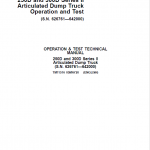 John Deere 250D, 300D Series 2 Dump Truck Technical Manual (S.N. 626761 - 642000) - Image 2