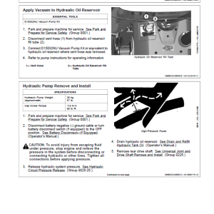 John Deere 315SL Backhoe Loader Repair Technical Manual (S.N F273920 - F390995) - Image 5