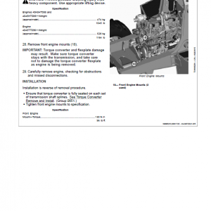 John Deere 315SL Backhoe Loader Technical Manual (S.N C390996 & D390996 - ) - Image 5