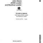 John Deere 300 Loader and Backhoe Loader Repair Service Manual