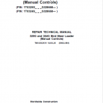 John Deere 320G, 324G SkidSteer Loader Service Manual (Manual Controls - S.N after G328658 )