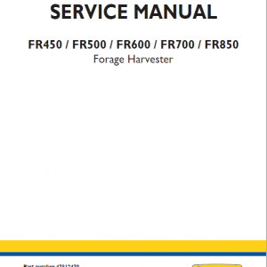 new holland FR700 Harvester manual