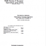 John Deere 762B Series II Scraper Repair Technical Manual (S.N after 818909) - Image 2