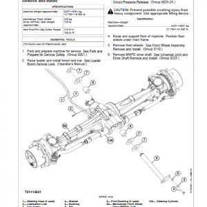 John Deere 210K Tractor Loader Repair Technical Manual (S.N after E891000 -) - Image 3