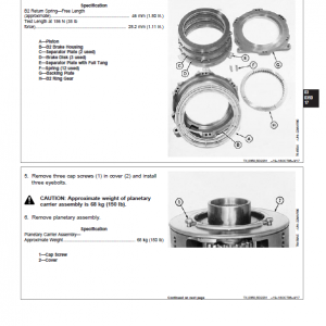 John Deere 762B Series II Scraper Repair Technical Manual (S.N after 818909) - Image 3