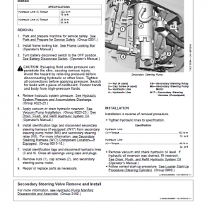 John Deere 624L 4WD Loader Repair Technical Manual (S.N after F693054 - ) - Image 4