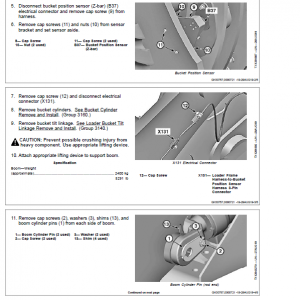 John Deere 844L 4WD Loader Repair Technical Manual (S.N D697293 - ) - Image 5