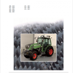 Fendt 207, 208, 209, 210, 211 Vario VFP Tractors Workshop Repair Manual