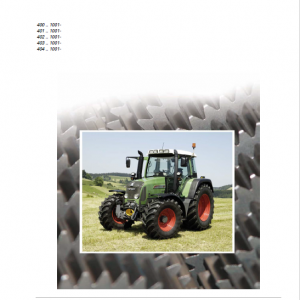 Fendt 411, 412, 413, 414, 415 Vario COM III Tractors Workshop Repair Manual