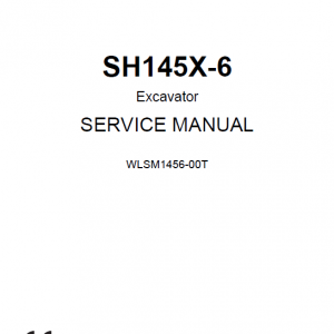 Sumitomo SH145X-6 Hydraulic Excavator Repair Service Manual