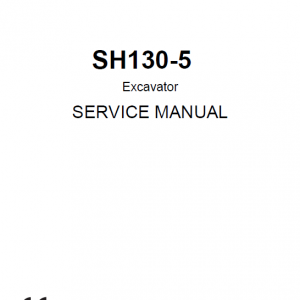 Sumitomo SH130-5 Hydraulic Excavator Repair Service Manual