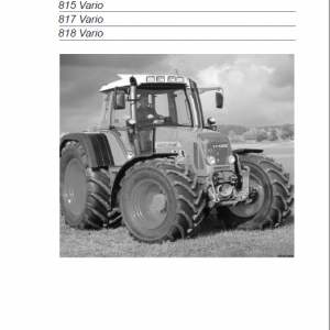 Fendt 711, 712, 714, 716 Vario COM II Tractors Workshop Repair Manual - Image 4