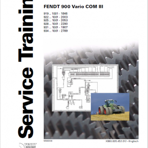 Fendt 922, 924, 927, 930, 933, 936 Vario COM III Tractors Workshop Repair Manual - Image 3