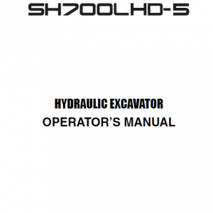 Sumitomo SH700LHD-5 Hydraulic Excavator Repair Service Manual - Image 4