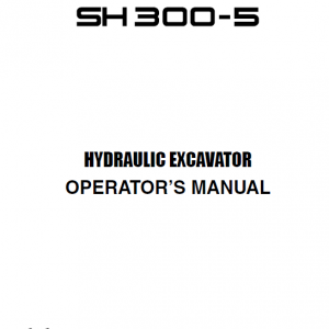 Sumitomo SH300-5 Hydraulic Excavator Repair Service Manual - Image 4