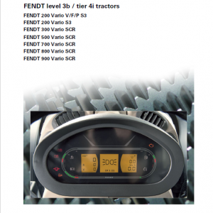 Fendt 207, 208, 209, 210, 211 Vario S3 Tractors Workshop Repair Manual - Image 3