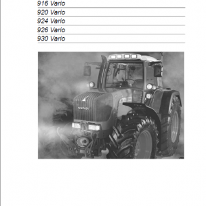 Fendt 916, 920, 924, 926 Favorit Vario COM II Tractors Workshop Repair Manual - Image 5