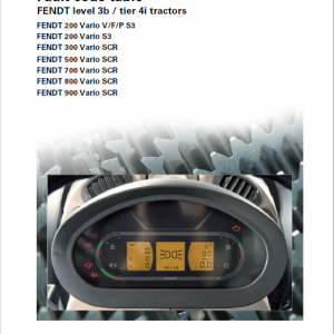 Fendt 309, 310, 311, 312, 313 Vario SCR (3b) Tractors Workshop Repair Manual - Image 5