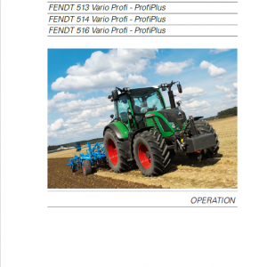 Fendt 512, 513, 514, 516 Vario SCR (3b) Tractors Workshop Repair Manual - Image 3