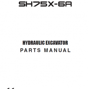 Sumitomo SH75X-6A Hydraulic Excavator Repair Service Manual - Image 3