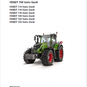 Fendt 714, 716, 718, 720, 722, 724 Vario Gen6 Tractors Workshop Repair Manual - Image 3