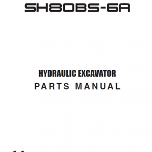 Sumitomo SH80BS-6A Hydraulic Excavator Repair Service Manual - Image 3