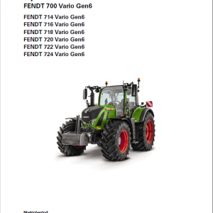 Fendt 714, 716, 718, 720, 722, 724 Vario Gen6 Tractors Workshop Repair Manual - Image 4