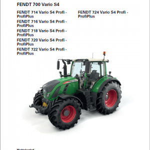 Fendt 714, 716, 718, 720, 722, 724 Vario S4 Tractors Workshop Repair Manual - Image 5