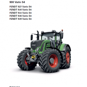 Fendt 927, 930, 933, 936, 939 Vario S4 Tractors Workshop Repair Manual - Image 4