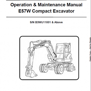 Bobcat E57W Excavator Repair Service Manual - Image 2