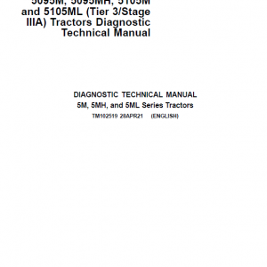 John Deere 5085M, 5095M, 5095MH, 5105M, 5105ML (Tier 3) Tractor Repair Manual - Image 2