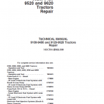 John Deere 9120, 9220, 9320 Tractors Repair Technical Manual - Image 2