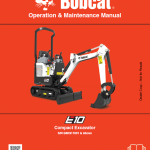 Bobcat E10 Excavator Repair Service Manual - Image 2