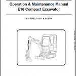 Bobcat E16 Excavator Repair Service Manual - Image 2