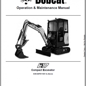 Bobcat E17 Excavator Repair Service Manual - Image 2