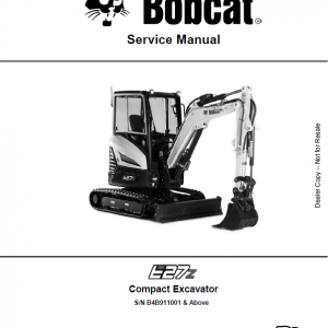 Bobcat E27Z Excavator Repair Service Manual - Image 2