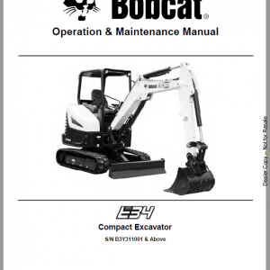 Bobcat E34 Excavator Repair Service Manual - Image 2