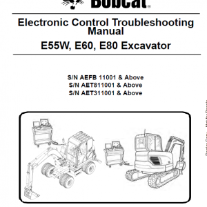 Bobcat E55W Excavator Repair Service Manual - Image 2