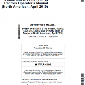 John Deere 5065M, 5075M (IT4/Stage IIIB) Tractors Repair Technical Manual - Image 3