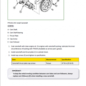 John Deere 5103, 5103S, 5103E, 5203 Tractors Repair Technical Manual - Image 3