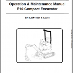 Bobcat E10 Excavator Repair Service Manual - Image 3