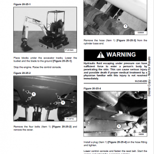 Bobcat E19 Excavator Repair Service Manual - Image 3