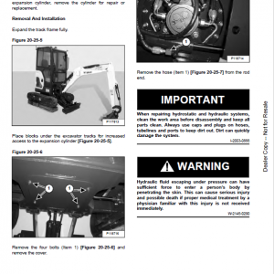 Bobcat E20 Excavator Repair Service Manual - Image 3