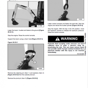 Bobcat E20Z Excavator Repair Service Manual - Image 3