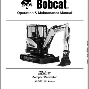 Bobcat E27Z Excavator Repair Service Manual - Image 3